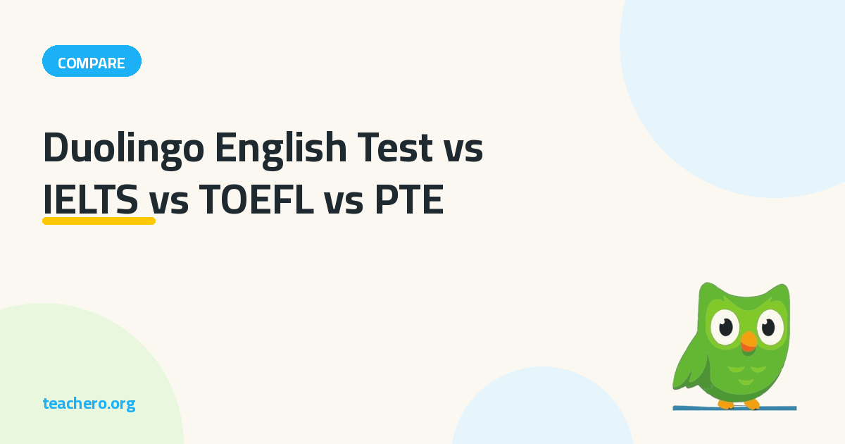 Duolingo English Test vs IELTS vs TOEFL vs PTE